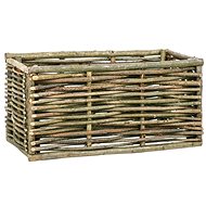 SHUMEE Raised flower bed 80 x 40 x 40 cm hazel wood - Raised Garden Bed