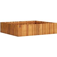 SHUMEE Raised flower bed 100 x 100 x 25 cm solid acacia wood - Raised Garden Bed