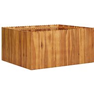 SHUMEE Garden raised flower bed 100x100x50 cm solid acacia wood - Raised Garden Bed