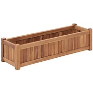 SHUMEE Raised flower bed 100 x 30 x 25 cm solid teak wood - Raised Garden Bed
