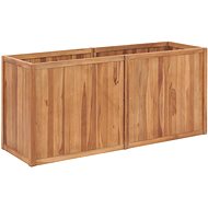 SHUMEE Raised flower bed 150 x 50 x 70 cm solid teak wood - Raised Garden Bed