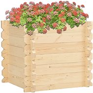 SHUMEE Raised flower bed 42 mm 100x100x87,8 cm solid spruce wood - Raised Garden Bed