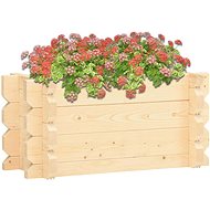 SHUMEE Raised flower bed 42 mm 100 x 50 x 47.3 cm solid spruce wood - Raised Garden Bed