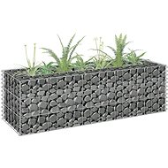 SHUMEE Gabion raised bed galvanized steel 90 x 30 x 30 cm - Raised Garden Bed