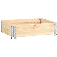 SHUMEE Raised flower bed 60 x 80 cm solid pine wood - Raised Garden Bed