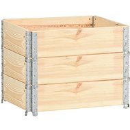 SHUMEE Raised flower beds 3 pcs 60 x 80 cm solid pine wood - Raised Garden Bed