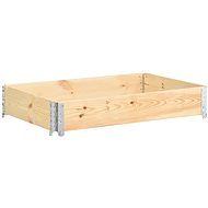SHUMEE Raised flower bed 80 x 120 cm solid pine wood - Raised Garden Bed