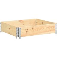 SHUMEE Elevated flower bed 100 x 100 cm solid pine wood - Raised Garden Bed