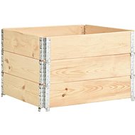 SHUMEE Raised flower beds 3 pcs 100 x 100 cm solid pine wood - Raised Garden Bed