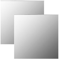 Wall Mirrors 2 pcs 60 x 60cm Square Glass 3051624 - Mirror