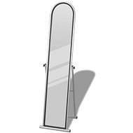 Freestanding Floor Rectangular Mirror, Grey - Mirror