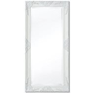 Wall Mirror Baroque Style 100x50cm White - Mirror