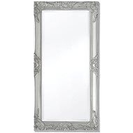 Wall Mirror Baroque Style 100x50cm Silver - Mirror