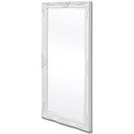 Wall Mirror Baroque Style 120x60cm White - Mirror