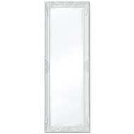 Wall Mirror Baroque Style 140x50cm White - Mirror