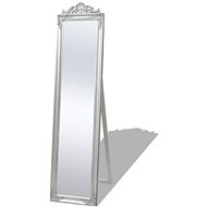 Freestanding Mirror Baroque Style 160x40cm Silver - Mirror
