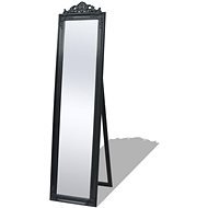 Voľne stojace zrkadlo barokový štýl 160 × 40 cm čierne - Zrkadlo