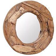 Decorative Teak Mirror 60cm Round - Mirror