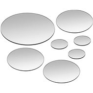 Set of Wall Mirrors 7 Pieces Round Glass - Mirror