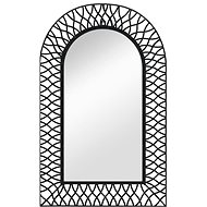 Arched Wall Mirror 50 x 80cm Black - Mirror