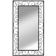 Rectangular Wall Mirror 60 x 110cm Black - Mirror
