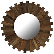 Wall Mirror Solid Recycled Wood 70cm - Mirror