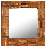 Wall Mirror Solid Recycled Wood 60 x 60cm - Mirror