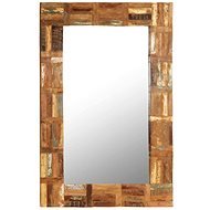 Wall Mirror made of Solid Recycled Wood 60 x 90cm - Mirror