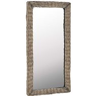 Mirror with Wicker Frame 50 x 100cm Brown - Mirror