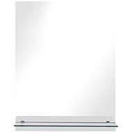 Wall Mirror with Shelf 20 x 40cm Tempered Glass - Mirror