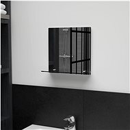 Wall Mirror with Shelf 30 x 30cm Tempered Glass - Mirror