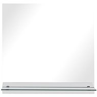 Wall Mirror with Shelf 50 x 50cm Tempered Glass - Mirror