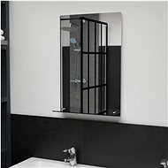 Wall Mirror with Shelf 40 x 60cm Tempered Glass - Mirror
