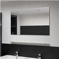 Wall Mirror with Shelf 100 x 60cm Tempered Glass - Mirror