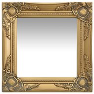 Wall Mirror Baroque Style 40 x 40cm Gold - Mirror