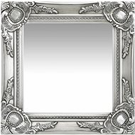 Wall Mirror Baroque Style 40 x 40cm Silver - Mirror