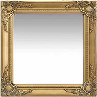 Nástenné zrkadlo barokový štýl 50 × 50 cm zlaté - Zrkadlo