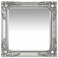 Wall Mirror Baroque Style 50 x 50cm Silver - Mirror