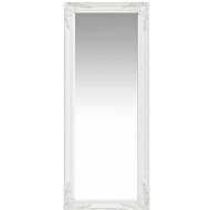 Wall Mirror Baroque Style 50 x 120cm White - Mirror