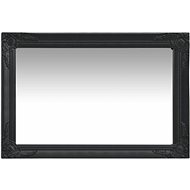 Wall Mirror baroque style 60 x 40 cm black - Mirror