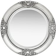 Wall Mirror Baroque Style 50cm Silver - Mirror