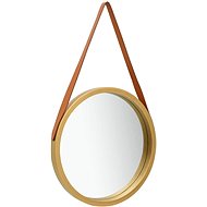 Wall Mirror with 40cm Gold Strap - Mirror