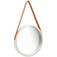 Nástenné zrkadlo s popruhom 40 cm strieborné - Zrkadlo