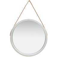 Wall Mirror with Strap 60cm Silver - Mirror