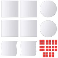 16 pcs Mirror Tiles Various Shapes Glass 3051489 - Mirror