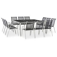 13-Piece Garden Dining Set, Black 44708 44708 - Garden Furniture