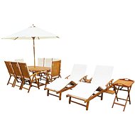 13-piece Garden Dining Set with Cushions Solid Acacia Wood 43551 43551 - Garden Furniture