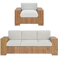 2-Piece Solid Teak Sofa 276286 276286 - Garden Furniture