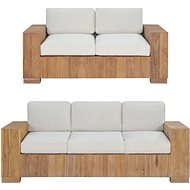 2-piece Solid Teak Sofa 276287 276287 - Garden Furniture