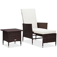 2-Piece Polyrattan Garden Sofa Set with Cushions, Brown 310232 310232 - Garden Furniture